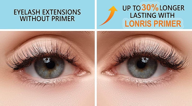 LONRIS Eyelash Extension Primer - 30% BETTER RETENTION - Lonris Cleanser 15 ml/Protein Oil Remover/Increase Adhesive Bonding Power/Pre-treatment for Individual Semi-Permanent Extensions Glue Supplies - Image 4